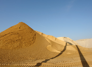 Kies aus dem Kieswerk Felsberg/Lohre