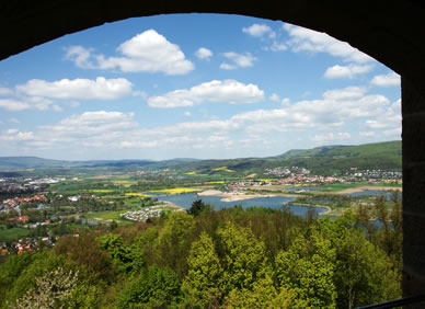 Herrlicher Blick auf den Werratalsee