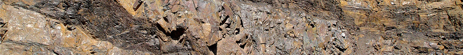 Grauwackewand in Berkatal