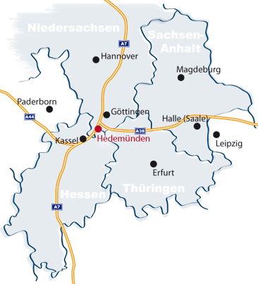 Anfahrt Frimensitz Hedemünden