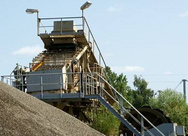 Kiesproduktion im Werk Vienenburg