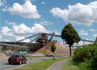 Kies als Schottertragschicht aus dem Werk Northeim