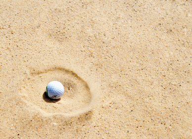 Sand für Golfplätze