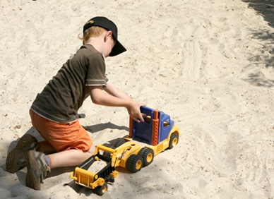 Spielsand aus dem Kieswerk Felsberg-Lohre