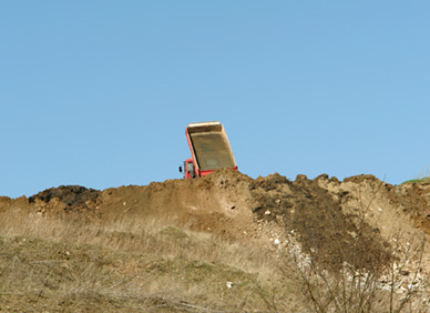 Bodenablagerung im Werk Felsberg/Lohre