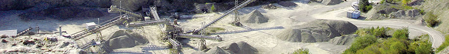Luftaufnahme des Kalksteinwerks Vogelbeck